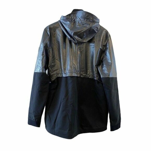 NEW Under Armour Hybrid Windbreaker Black Hood Large - Picture 2 of 11